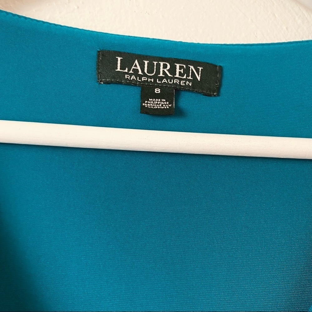 Lauren Ralph Lauren GREEN Dress.  Sz 8. - Picture 8 of 12